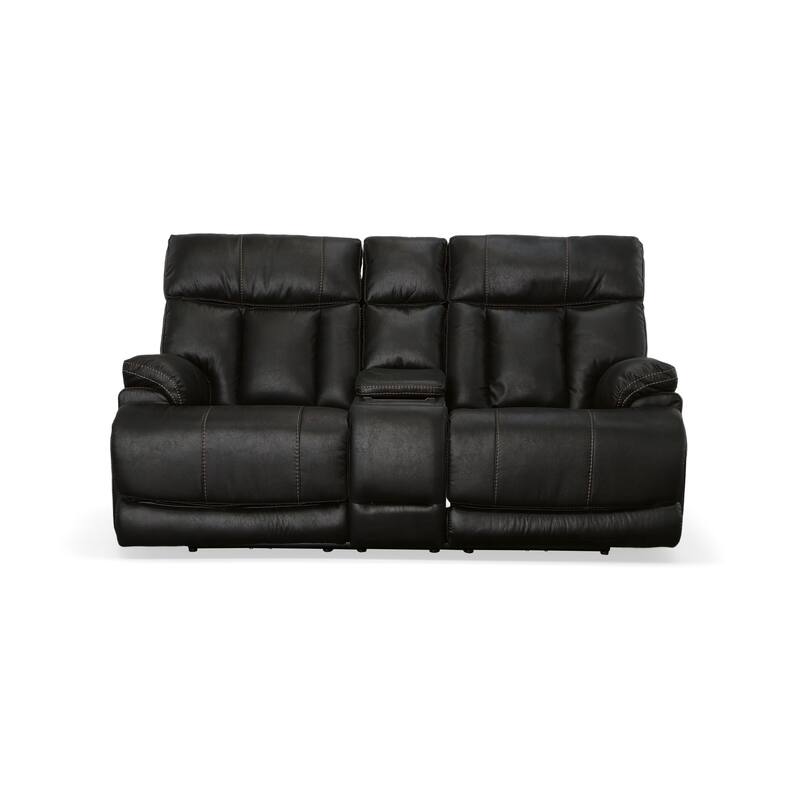 Clive Power Reclining Loveseat with Console and Power Headrests and Lumbar by Flexsteel - 77" x 43" x 41"