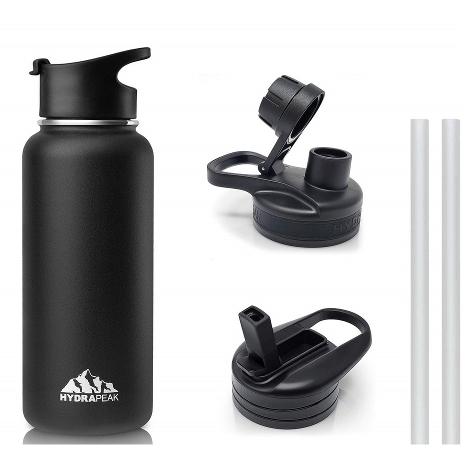 NEW Hydrapeak 32 oz Sports Water Bottle Straw and Lid, Insulated