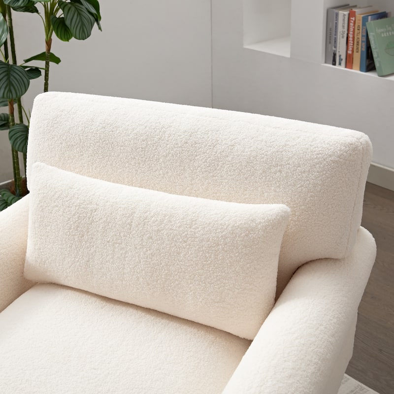37.8" Velvet Accent Chair