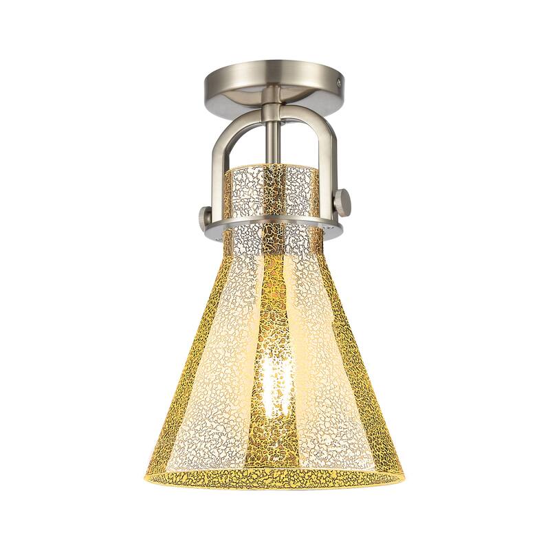 Innovations Lighting Downtown Urban - Newton Cone - 1 Light 8" Arched-Frame Flush Mount