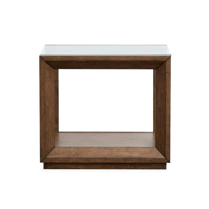 Magnussen Home Sebastian Cinnamon Rectangular End Table - 22''W x 26''D x 23''H
