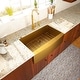 preview thumbnail 4 of 9, Lordear 30/33/36 Inch Stainless Steel Sink Farmhouse Apron Front Deep Single Bowl Gold Kitchen Sink with Accessories
