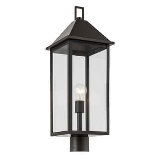 Prin 25 Inch 1 Light Outdoor Post Light with Clear Glass in Olde Bronze
