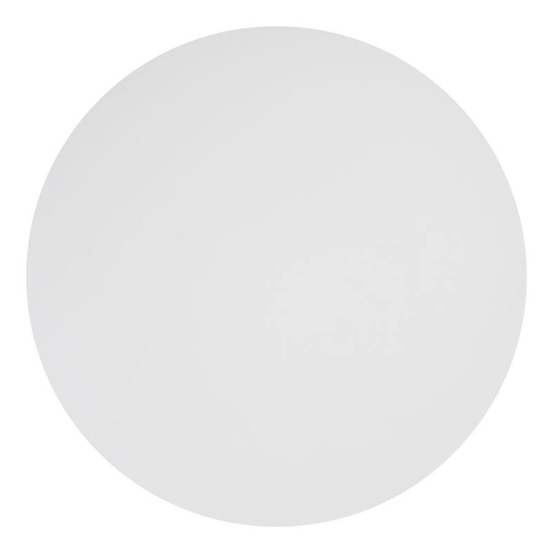 Gold and White Round Bistro Dining Table for Kitchen or Bar - 23.60” x 23.60” x 29.50”