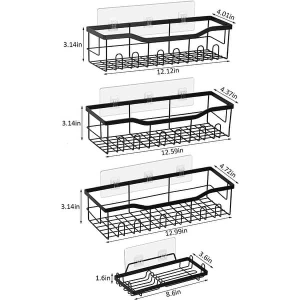 4 Pack Shower Caddy - 4PCS