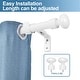 preview thumbnail 8 of 28, Adjustable Oval Finial Curtain Drapery Rod Set 5/8-inch
