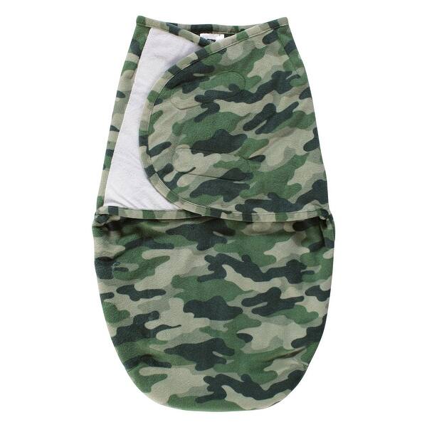 slide 1 of 1, Hudson Baby Infant Boy Plush Faux Fur Swaddle Wrap, Camo, 0-3 Months - Camo - 0-3 Months 0-3 Months - Camo