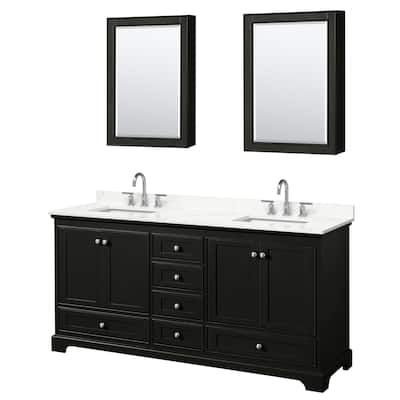 Wyndham Collection WCS202072D-QTZ-US3MED Deborah 72" Free Standing