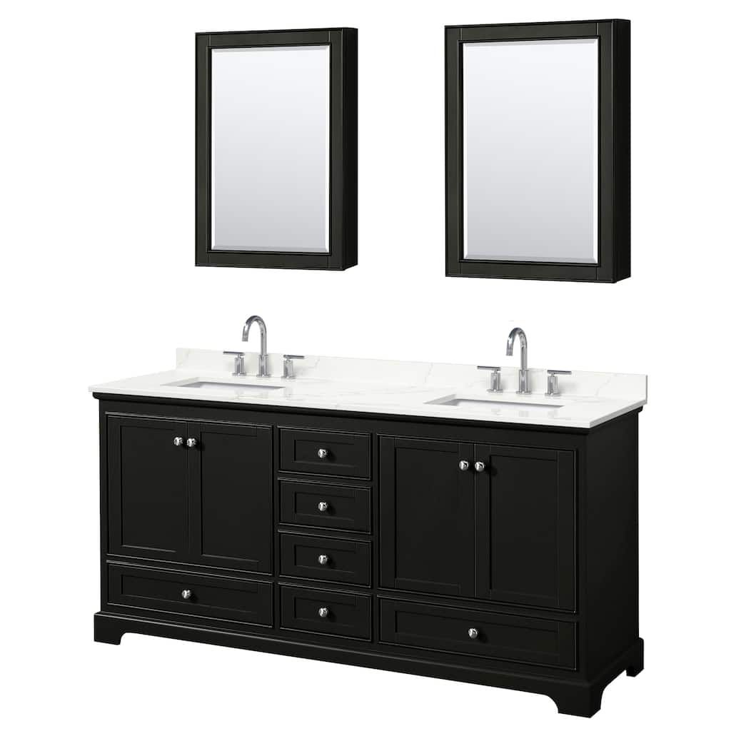 Wyndham Collection WCS202072D-QTZ-US3MED Deborah 72" Free Standing