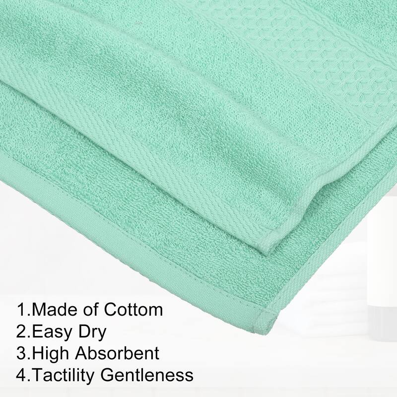 1 Pcs Cotton Bath Towel, Plain Soft Absorbent Cotton Bath Towel, Classic Design, 27.56" x 55.12"