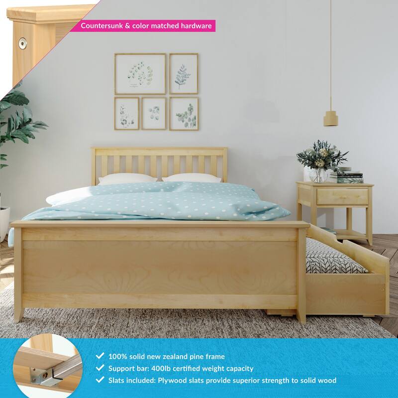Max and Lily Full Bed with Under Bed Storage Drawers