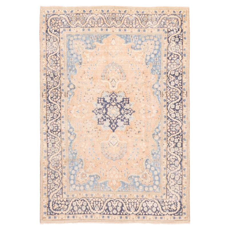 ECARPETGALLERY Hand-knotted Antalya Vintage Copper Wool Rug - 6'8 x 9'6