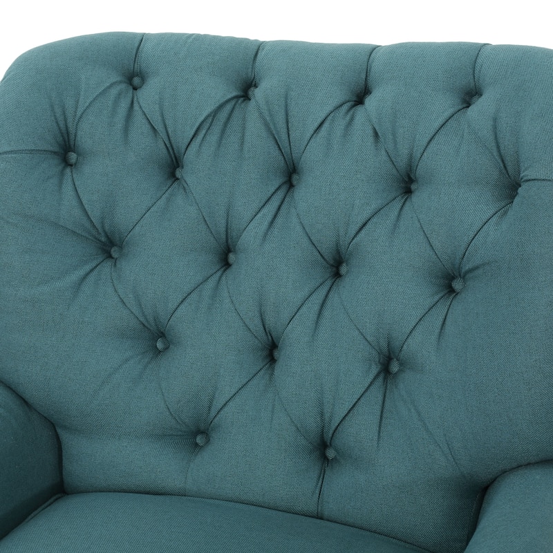 Roomfitters Electric Recliner with Copper Accents and Soft Upholstery, Comfortable Lounge Chair for Living Room, Teal