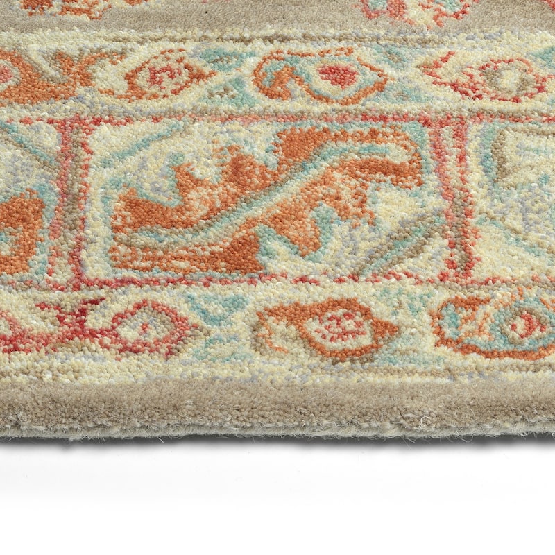 Charlotte Collection Seafoam Hand Tufted Indoor Area Rug