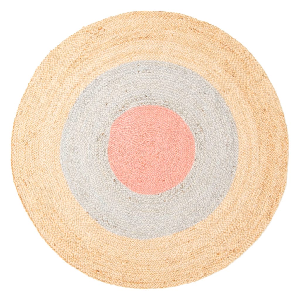 ECARPETGALLERY Braided Weave Palas Denizli Tan Jute Rug - 3'10 x 3'10