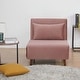 preview thumbnail 9 of 150, Tustin Upholstered Convertible Lounge/ Sleeper Chair Velvet Blush - Chair