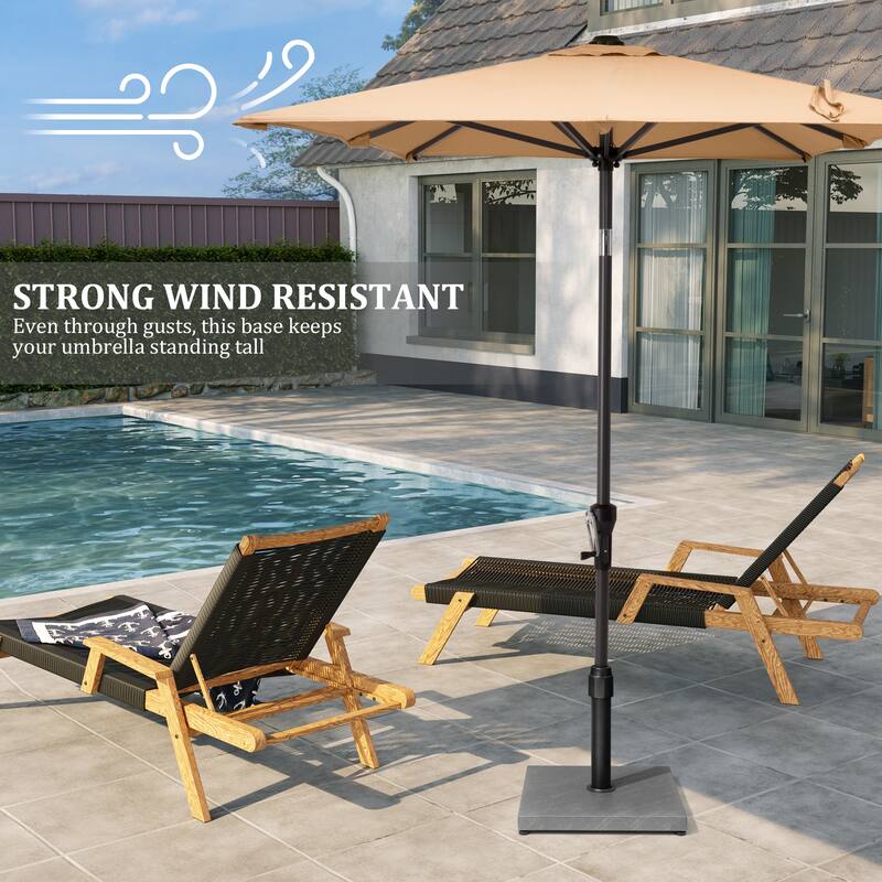 Pellebant 43LBS Outdoor Patio Concrete Market Umbrella Base Stand - N/A