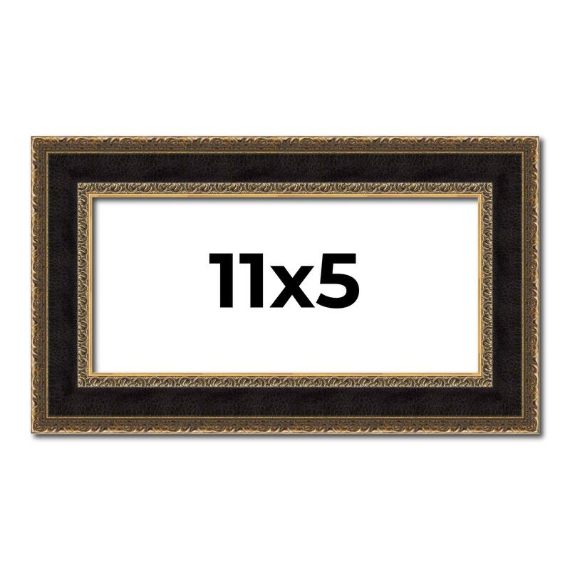 11x5 Frame Gold Antique Vintage Sold Wood Picture Frame | 1.75 Inch