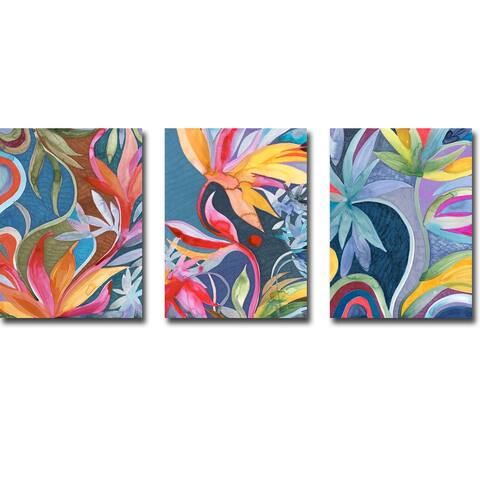 Festival Nights 1, 2, & 3 by Helen Wells 3-pc Gallery Wrapped Canvas Giclee Set (24 in x 18 in Each Canvas in Set)