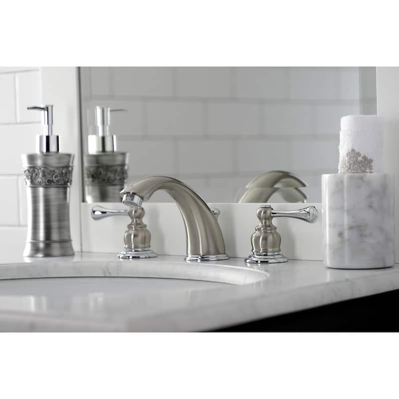 Kingston Brass Vintage Deck Mount Widespread Bathroom Faucet