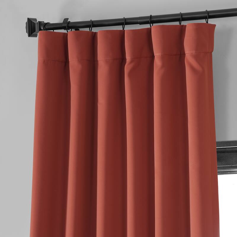 Exclusive Fabrics Performance Woven Blackout Curtain Pair (2 Panels)