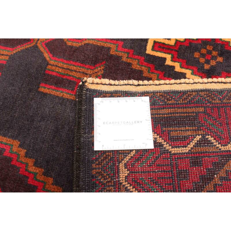 ECARPETGALLERY Hand-knotted Teimani Black Wool Rug - 3'7 x 6'5