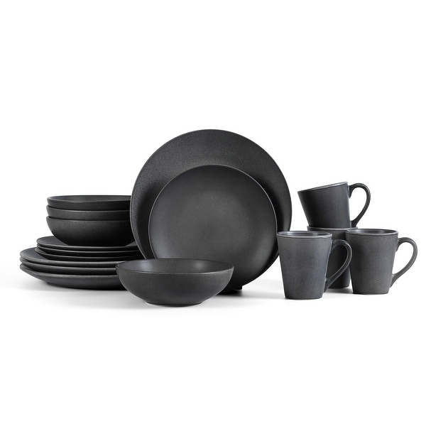 Stone Lain Grao Rustic Dinnerware Set Each Piece Unique - Bed Bath