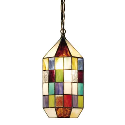 Meyda Tiffany Single Light 6" Wide Mini Pendant with Handmade Shade