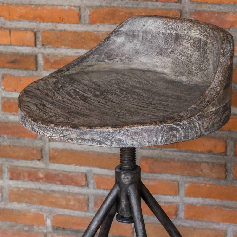 Uttermost Kairu 16" Wide Farmhouse Industrial Adjustable Counter or