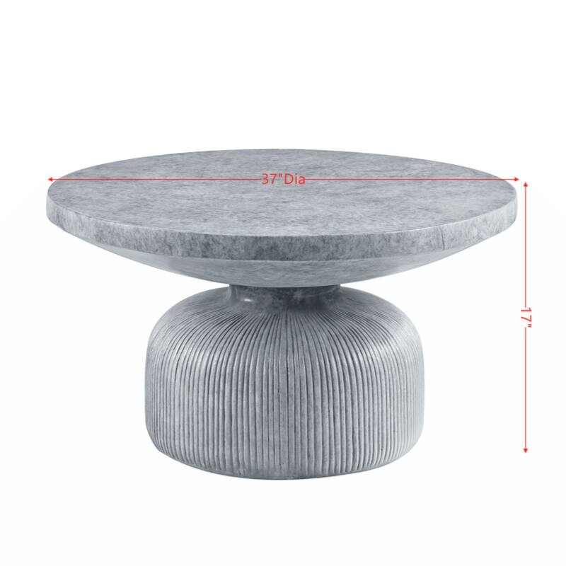 Laddie Coffee Table, Weathered Gray Finish