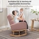 preview thumbnail 131 of 171, HOMYKA 28" Wide Rocking Chair for Nursery with Solid Wood Leg