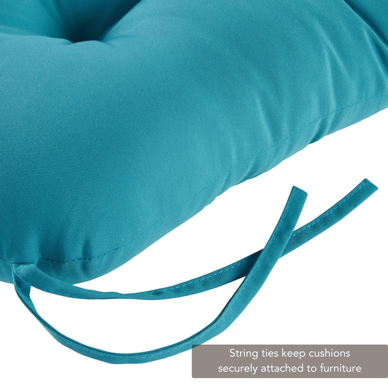 Solid Color Outdoor Seat/Back Chair Cushion (Cushion Only)