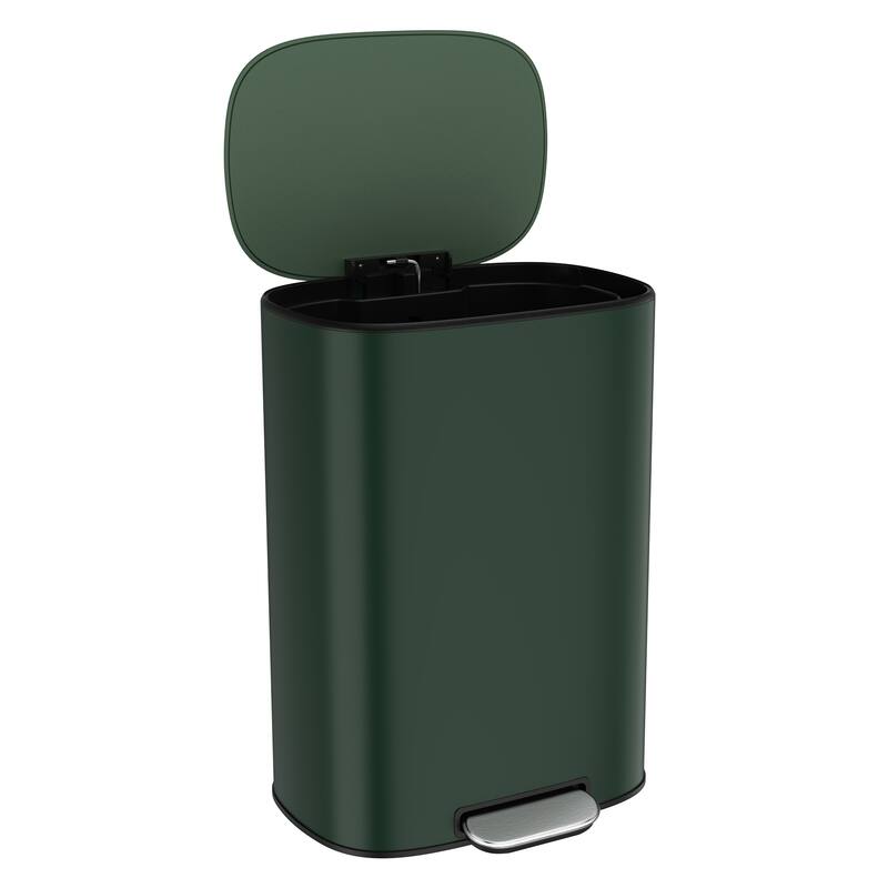 13 Gallon 50L Kitchen Foot Pedal Operated Soft Close Trash Can