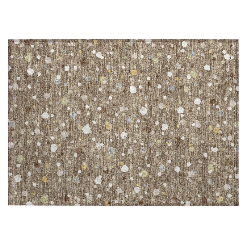 Machine Washable Indoor/ Outdoor Contemporary Sheinelle Chantille Rug