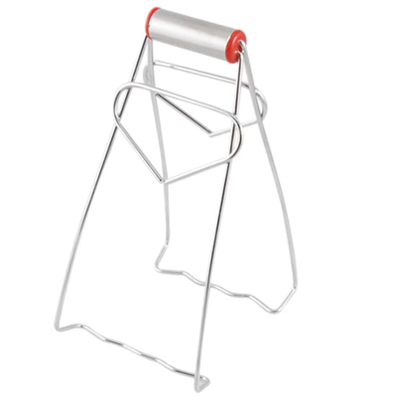 Stainless Steel Foldable Dish Plate Bowl Clip Tong Hot Plate Gripper - Silver - 3.7" x 1.2" x 7.2" (L*W*H)