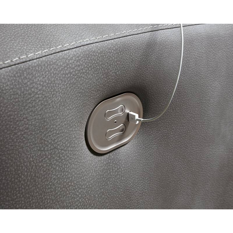 Signature Design by Ashley Next-Gen DuraPella 3-Piece Power Reclining Sectional Loveseat with Console - 91"W x 42"D x 42"H