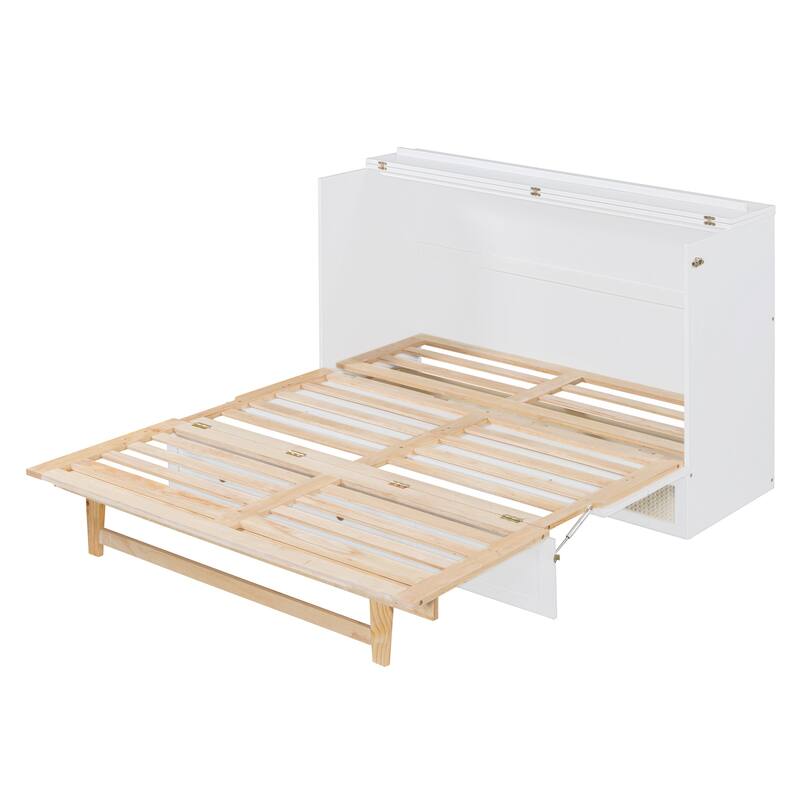 Murphy Bed with Versatile Storage & Large Drawers