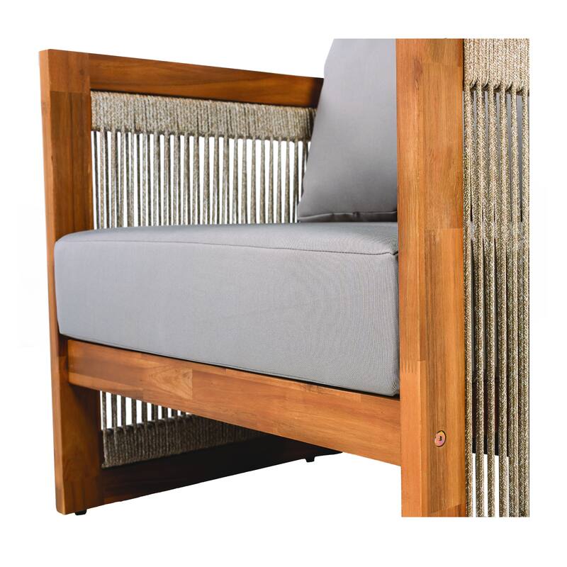 Premium Acacia Wood Outdoor Club Chair