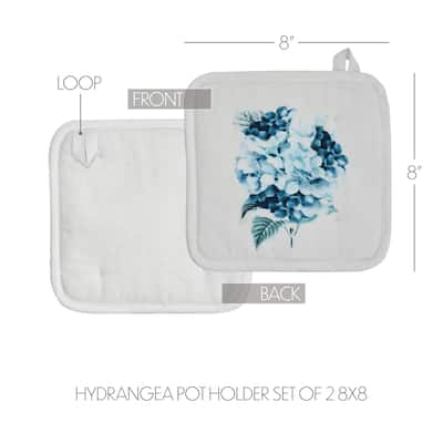 Finders Keepers Hydrangea Pot Holder Set of 2 8x8