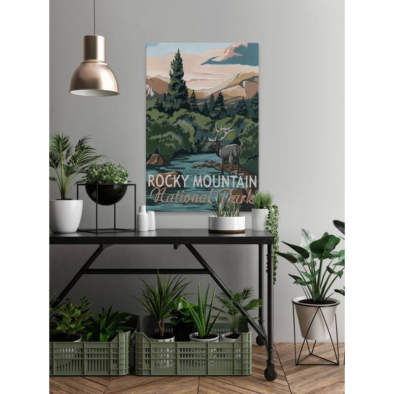 'Wildlife Paradise II' Painting Print on Wrapped Canvas