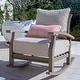 preview thumbnail 27 of 35, Cambridge Casual Leon Teak Outdoor Rocking Chair with Cushion