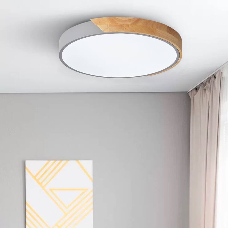 Modern Simple Circle LED Flush Mount Ceiling Light Fixture