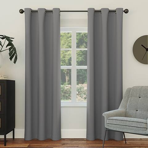 Sun Zero Hayden Energy Saving Blackout Grommet Curtain Panel - Single Panel