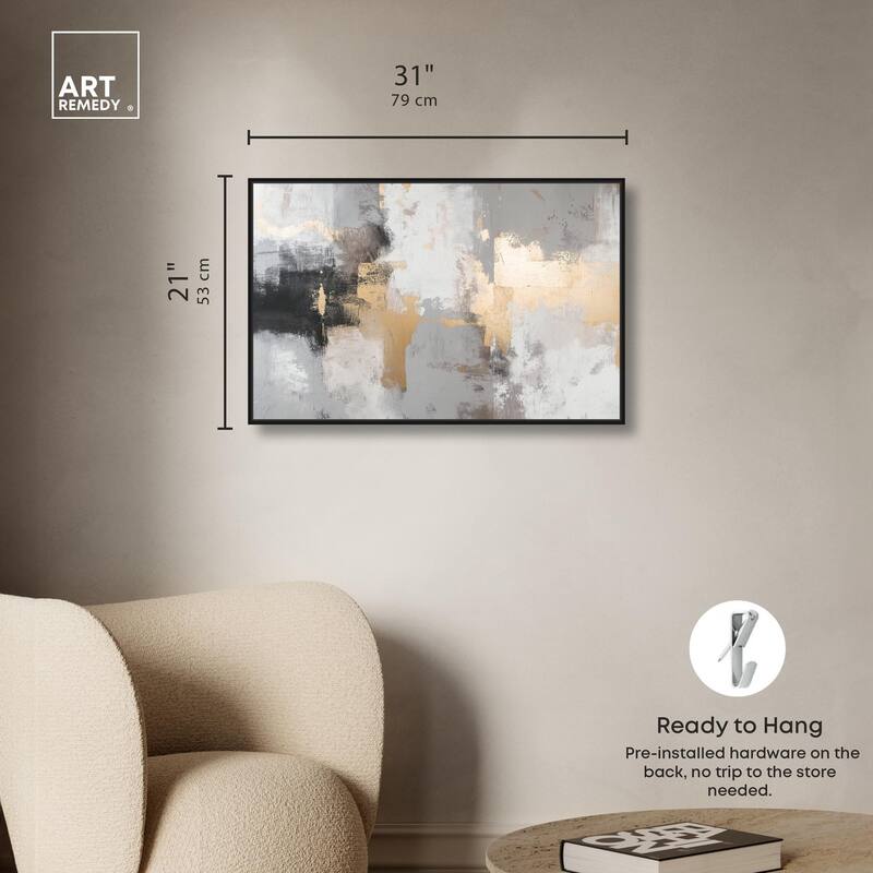Gilded Gray II Canvas by Art Remedy