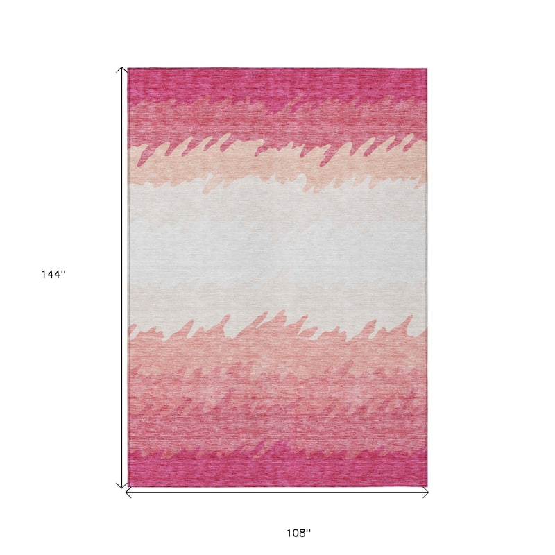 HomeRoots Striped Transitional Rectangle Outdoor Rug