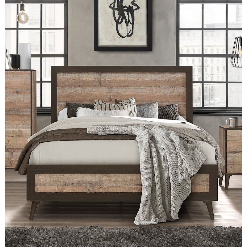 Janet Bed - Natural Oak - Queen