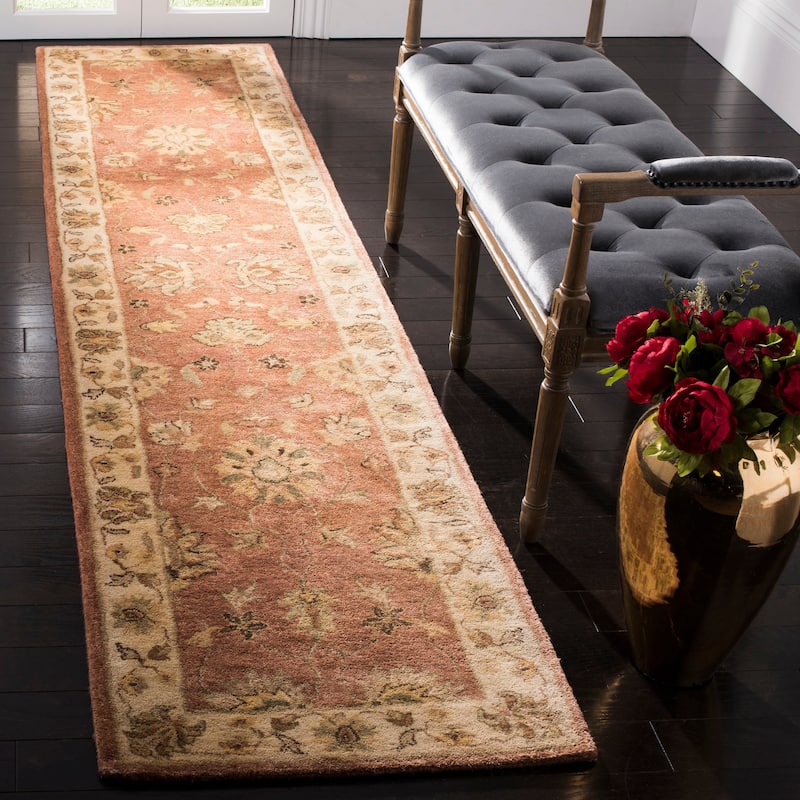 SAFAVIEH Handmade Bergama Orlena Oriental Wool Rug - 2'6" x 12' Runner - Multi/Ivory - Runner