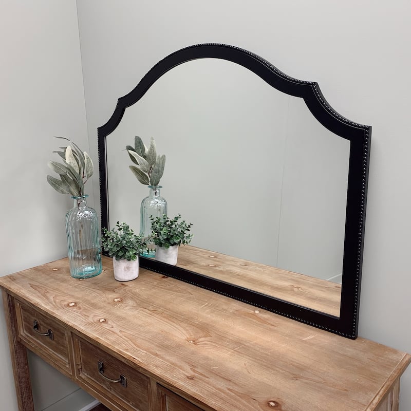 Van Buren Framed Mantel Mirror - Peaks Cathedral - 38.4x27.4