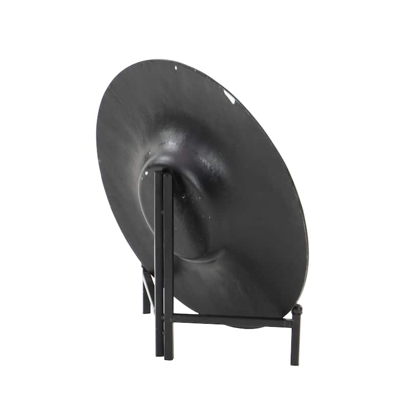 Green Glass Handmade Mosaic Inspired Geometric Charger with Stand