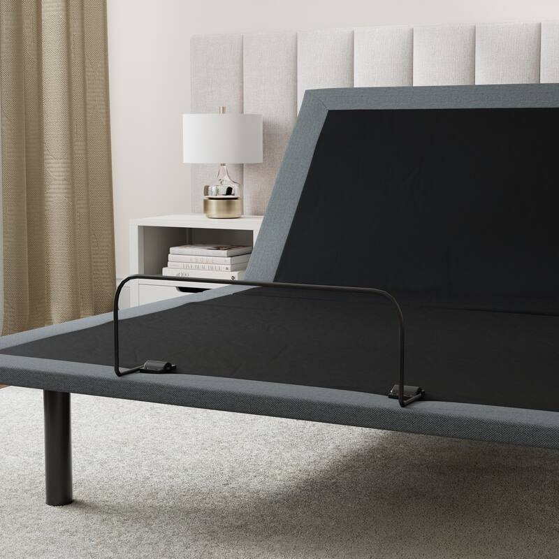 Twin Adjustable Bed Base with Head and Foot Position Adjustments, Wireless Remote, Easy Assembly